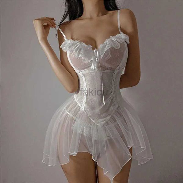 Jupe sexy Ensemble sexy Vêtements sexy Soutien-gorge à entrejambe ouvert Pyjama en dentelle Sexy Vêtements sexy chauds Mariage Sexe Robes serrées Robes babydoll pour femmes Sous-vêtements sexy 24326