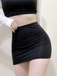 Jupes de jupe sexy en cuir transparent en cuir transparent pour femmes