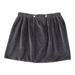 Sexy Sleep Bottoms Microfibre Pyjamas Hommes Vêtements de nuit Serviette courte Pantalon côté fendu Peignoir Culottes Doux Épais 26ZV #