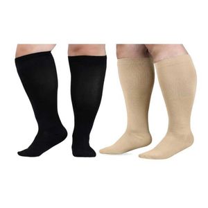 Chaussettes sexy 1 paire chaussettes de compression de grande taille pour les femmes et les hommes de galet de moquettes larges de genou 240416