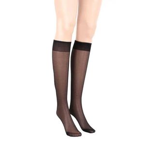 Chaussettes sexy 1pair d'été femme sexy socles aux genoux confortable cool bas noir / nu sexy jk dames chaussettes pour fille étudiante 240416