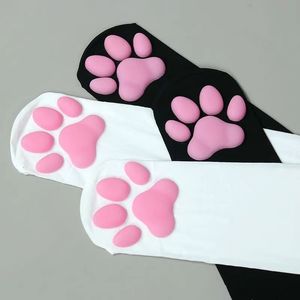 Chaussettes sexy 3D chaussettes griffes de chat mignon loli Lolita animation cos bidimensionnelle sur le genou tube long coussin de viande en silicone 230901