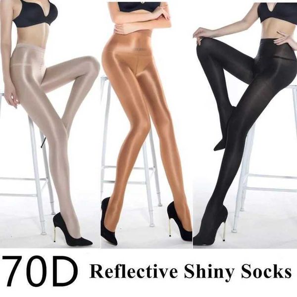 Calcetines sexys 70d Mujeres de pantimedias control