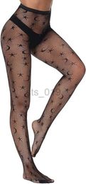 Sexy Sokken Coosalola vrouwen sexy strakke broek visnet kousen patroon strakke broek zwarte dij sokken hoge taille kousen P230907