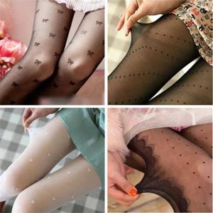 Sexy sokken buitenlandse handel Koreaanse Koreaanse koorts zijden tattoo jacquard kousen voor vrouwen lente en zomer dunne panty zwart whi