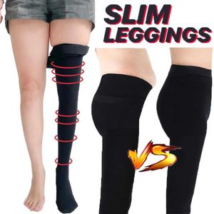 Chaussettes sexy femmes collants minces compression bass de collants varices varices gras calories brûler la jambe de poêle à bascule outil de soins à pied 240416