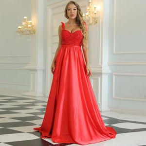 STACTES SPAGHETTI SEXY LONGES ROBES DE PROM 2022 Sans manches simples une ligne Slit Slit Robes de soirée pour une occasion formelle Fête de fête Robe de fête