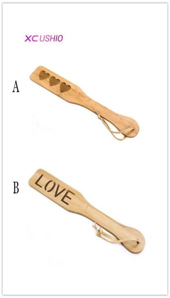 Sexy Spank Paddle Love Three Star BDSM Bondage Bamboo Whip Tort Torture Gear Sex Toy Toy Flogger pour les couples Game Adult Flirt Toys 02178909