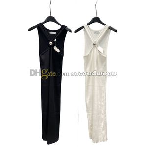 Vestido dividido sexy Vestidos halter de moda para mujer Vestido largo ajustado Vestidos de fiesta de diseñador