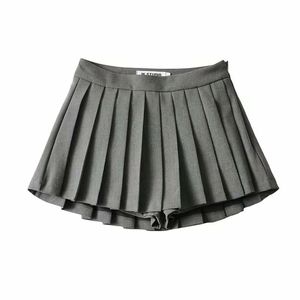 Sexy Summer High Womens Skirts Mini faldas Vintage Falda plisada Corea Corea de tenis Corto Blanco Negro 22050