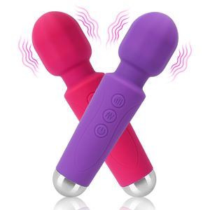 Jouet sexy pour femmes AV Stick Vagin Clitoris Stimulateur Forte Vibration et Muet Portable Massage 20 Fréquence