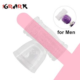 sexy speelgoed voor mannen penis mouw lul pik massage av stick stang dop toverstok vibrator deksels bevestiging erotische accessoires