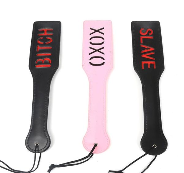 Jouets sexy tir à la main fessée SM esclave chienne fessée pagaie battre accessoires soumis exotiques BDSM fétiche fouet Paddles3699063