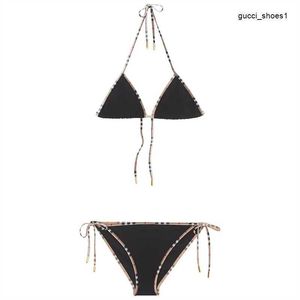 Sexy bikini à la mode noir trois points imprimé floral famille maillot de bain fendu femme designer net maillot de bain rouge