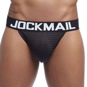 Sous-vêtements Sexy pour hommes, slip de Bikini en maille respirante, Calzoncillos Hombre, Tangas à pochette Gay, caleçon Jockstrap