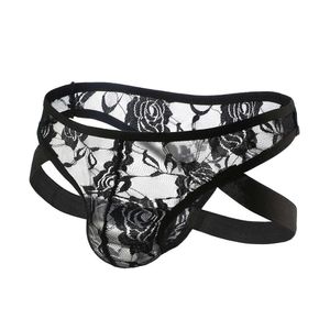 Sous-vêtements Sexy en dentelle transparente, Mini Lingerie, culotte Double string, ceinture de sécurité pour hommes, Gay exotique, BDSM, fétiche, Sissy, Bikini