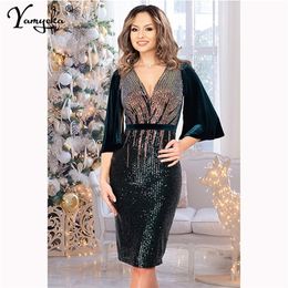 Sexy vintage pailletten zomerjurk vrouwen glitter sukienki club pary jurken elegante bodycon jurk vestidos vrouw kleding 2021 new 210320