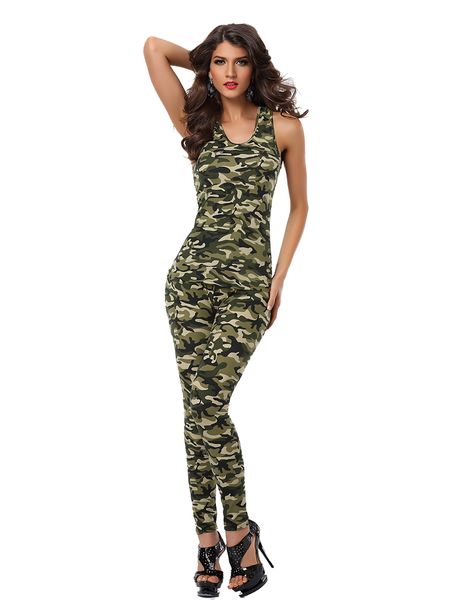 Uniformes militaires Sexy pour femmes, Costumes de Cosplay de fête d'halloween, hauts et pantalons de Camouflage de soldat pour jeu de rôle pour femmes