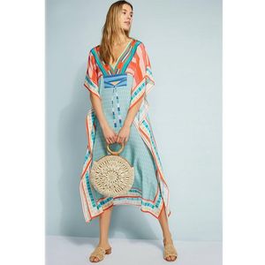 Sexy mujer Bikini cubrir verano Kaftan vestido largo de playa traje de baño Pareo traje de baño señoras ropa de playa traje de baño sarongs