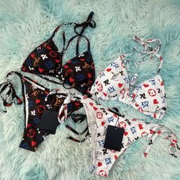 Sexy Women Designer Couleur Coumter Contrast Bikini Set Clear Ruban MAINTRAIRE DES FEMMES FEMMES BIKINI BIKINI MIXE MIXE LUXURIE BRAQUE DE SAIMENT