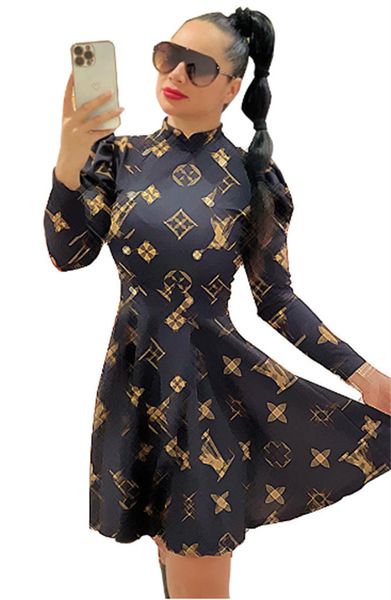 Sexy Femmes Robe Nouveau Long 2024S Manches Mini Jupes Col Montant À Carreaux Fête Travail Chemise D'affaires Robes Vêtements Robe De Mujer Grande Taille S-2Xl es