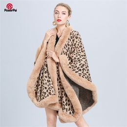 Sexy vrouwen namen kasjmier Rex Rabbit Fur Cape Coat Leopard Jacquard gebreide Cardigan Cloak Faux Fur Sjawl Wraps Winter 201214