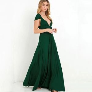 Sexy Vrouwen Maxi Jurk Rode Infinity Lange Jurk Multiway Bruidsmeisjes Converteerbare Wrap Party Jurken Robe Longue Femme XXL 240314