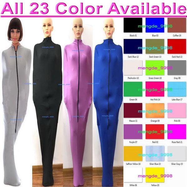 Sexy Femmes Hommes Momie Costumes Sac De Couchage Avec Manches Internes Unisexe 23 Couleur Lycra Spandex Collants Body Bags Sleepsacks Cat243m