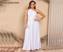 Femmes sexy enveloppe multi-voies Convertibles Boho Maxi Club White Robe Bandage Long Party Bridesmaids Infinity Robe Longue Femme 2203309023013