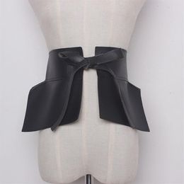 Sexy Women's Dress Belt Dress Jeans Wild Black Bowknot Wide Belt Designer 3143154