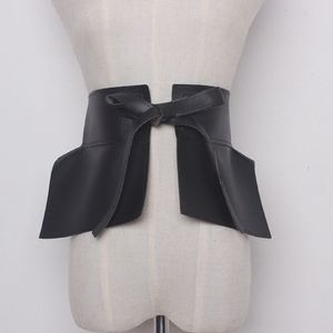 Robe sexy pour femmes avec ceinture, jean sauvage noir avec nœud papillon, large ceinture de styliste 314314Y