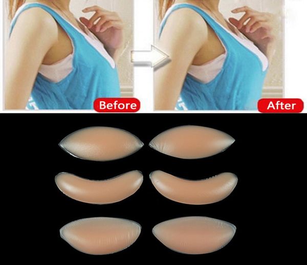 Sujetador de silicona sexi para mujer, inserciones invisibles de Gel, almohadillas para senos, realce de pecho, inserciones para vestido, Bikini, traje de baño 8663008