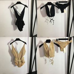 Traje de baño de lujo con escote en V profundo Traje de baño para mujer Conjunto de bikini push-up acolchado sexy Traje de baño de una pieza Traje de baño sin espalda para vacaciones en la playa Trajes de baño para mujer Sujetador de playa Conjunto de bikini breve