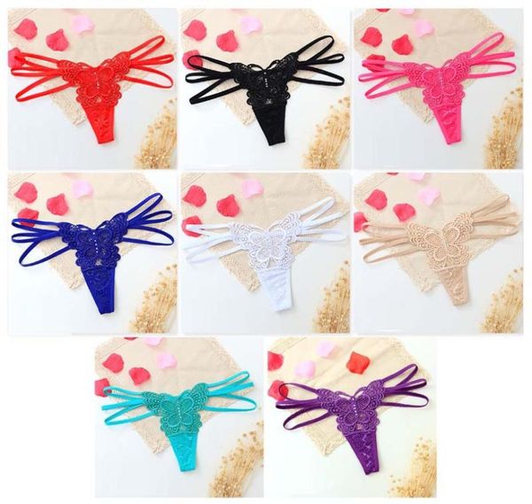 Tangas sexis para mujer, bragas de cintura baja, bordado transparente, mariposa, Tanga íntima, lencería para mujer, ropa interior para niña, tangas 5015911