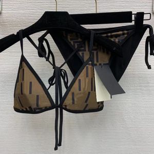 Designer Swimsuit Women Vintage Thong Micro Cover Up Dames Bikini Sets Swimwear Gedrukt Badpakken Zomerstrand Dragen Zwemmen