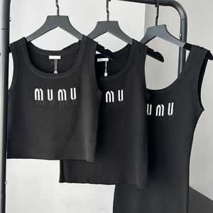 Sexy Dames Tanktops Vest Rok Jurk Lang Middelkort Ontwerpers Brief Mumu Zwarte Mouwloze Blouse Tops Kwaliteit SML