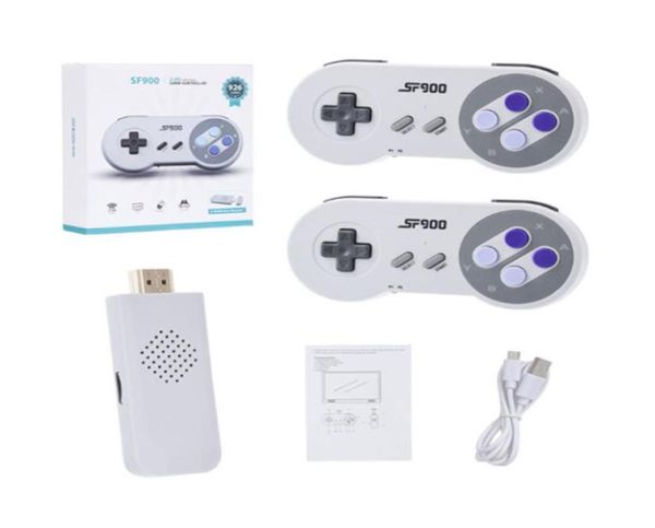 SF900 HD Game Stick Console de jeu vidéo rétro 1500 jeux intégrés pour contrôleur sans fil SNES 16 bits joueurs de jeu portables 2998950