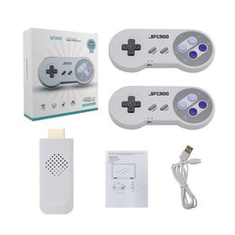 SF900 Retro Game Console Nostalgic Host HD Video Game Stick 16bit ClassicWith 2.4G Wireless Gamepads Controller kan 5000 games opslaan voor SNES NES Gaming