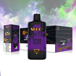 SFOG 9000 puffs vape desechable portátil vape puff 9k e cigarrillo precargado 18 ml pod malla bobina 12 sabores vapes caja vapor pluma VS RandM