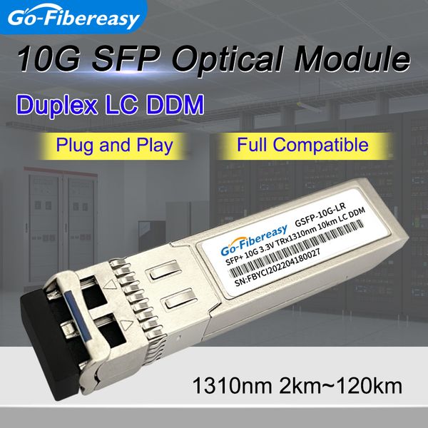 Module SFP 10GB TRANSPEIVER DUPLEX LC 2KM ~ 120KM 10GBASE-LR / ER SFP Module pour Cisco / Mikrotik / Ubiquiti / Zxyel / TP-link Fibre Commutateur Fibre