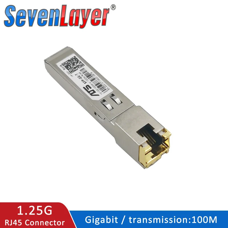 Modulo SFP RJ45 10/100/1000 Connettore SFP Copper RJ45 Porta SFP Compatibile con Switch Ethernet Cisco/Mikrotik Gigabit