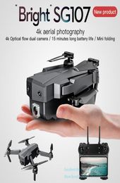 SG107 4K Dubbele Camera WIFI FPV Beginner Drone Kind Speelgoed Optische stroom Positionering Hoogte Houden Intelligent volggebaar Take5853265