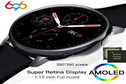 SG2 Nordic NRF52840 Full Touch AMOLED 390390 ÉCRAN HD SMART Watch Men Femmes IP68 Taxe cardiaque imperméable Fashion Smartwatch BT 5 27525125