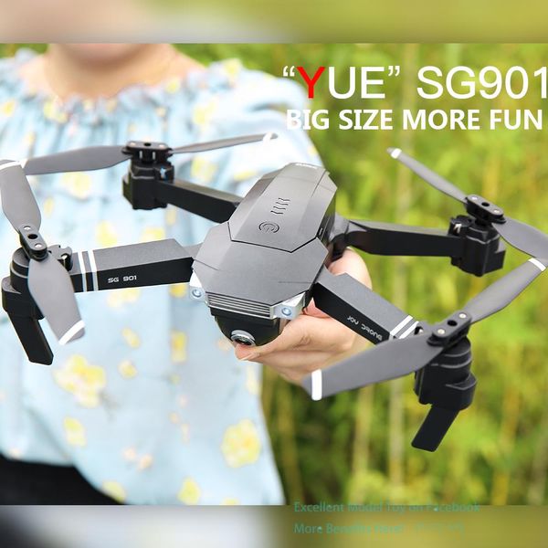 SG901 Drone WIFI FPV à double caméra 4K, positionnement du flux optique, maintien de l'altitude, suivi intelligent, prise de photo gestuelle, vol 20 minutes, 2-1