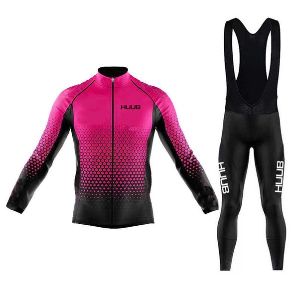 Sguh 2023 Nueva ropa de ciclismo al aire libre Chándal Huub Equipo Otoño Moda Mujer Ropa Jersey Conjuntos Maillot Paul Smith Uniforme Manga larga Trajes transpirables