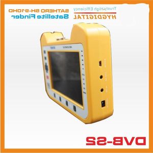 Freeshipping SH-910HD DVB-S2 Digitale Satellietzoeker Meter Satfinder HD met Real Time Spectrum Analyzer Functie 7 inch Bticq