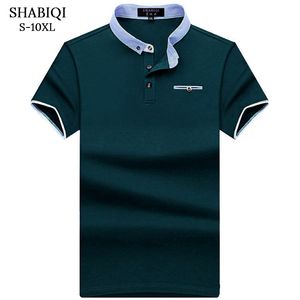 Shabiqi Nieuwe Merk Polo Shirt Mannen Katoenen Mode Pocket Models Camisa Polo Zomer Korte Casual Shirts 6XL 7XL 8XL 9XL 10XL MX190711