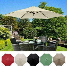 Schaduw 2/2.7/3m UV Bescherming Parasol Zonneschade Paraplu Cover Garden Waterdicht Beach Luifel Vervanging 6/8ribs 230510