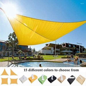 Schaduw 300d Mango gele polyester tarpauline Cover Garden Balkon Luifel Paviljoen Waterdichte Zon Sail Pergola Net zwembad Luifel