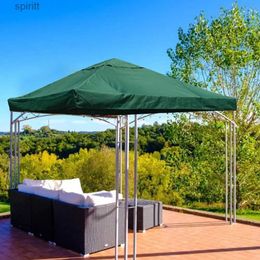 Shade 3x3m Auvent de Remplacement pour Gazebo Auvent de Remplacement à 2 Niveaux Couverture Supérieure Grill Toit de Gazebo Imperméable Résistant aux UV Auvent de Gazebo YQ240131